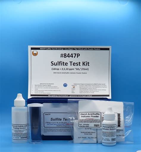 Sulfite Test Kits 